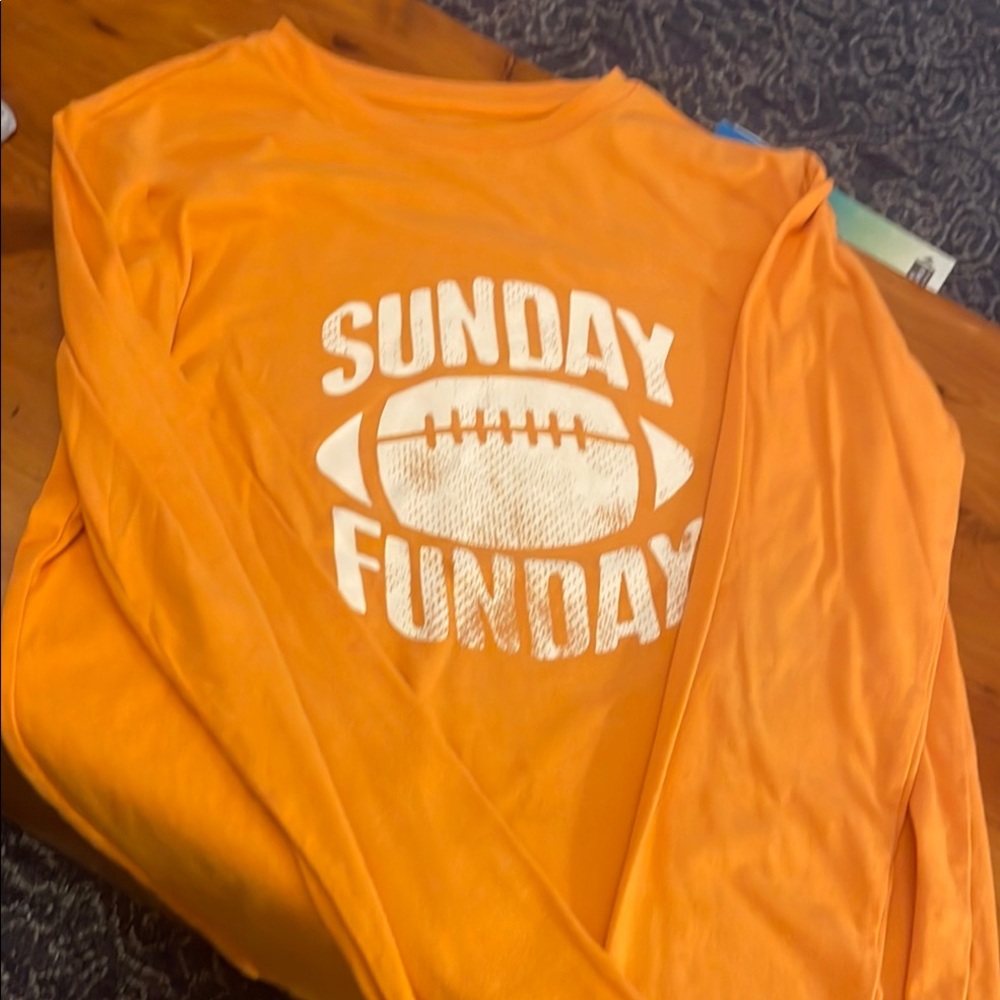 Orange Kids Long Sleeve Shirt